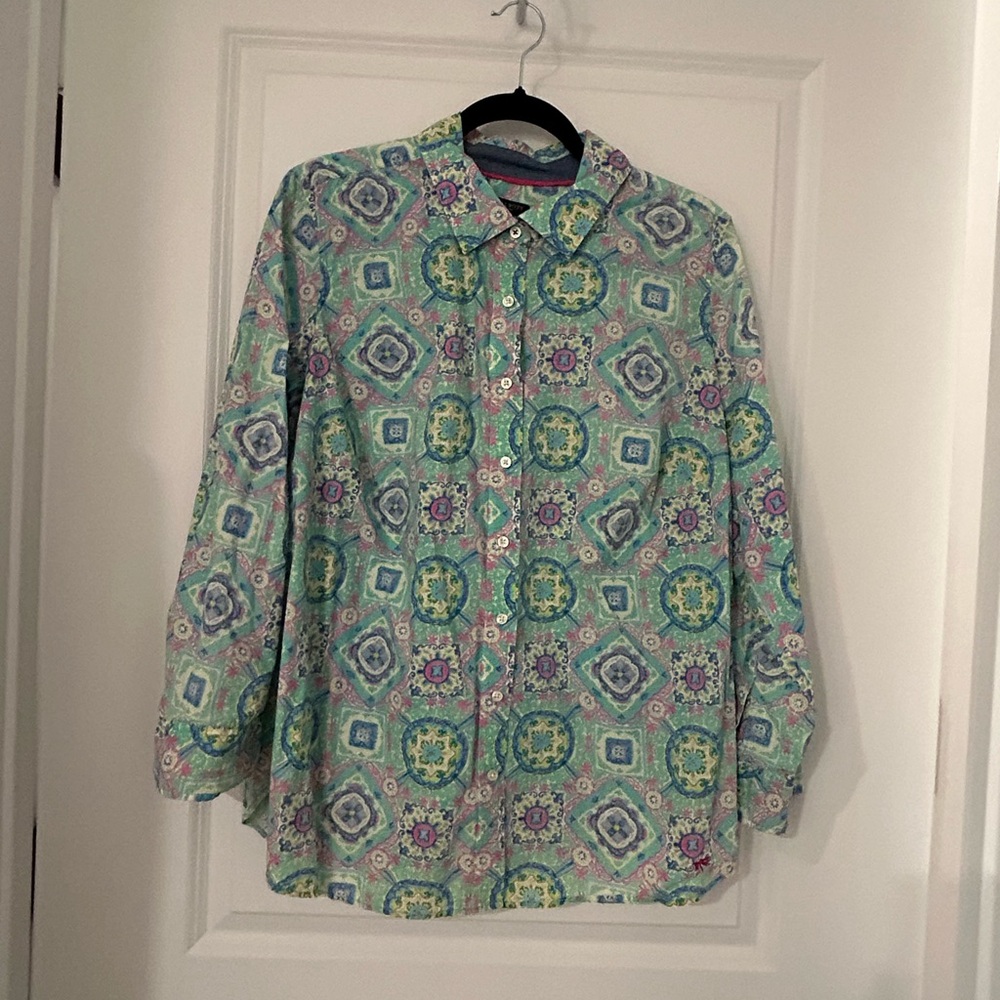Talbots Multicolor Patterned Shirt
